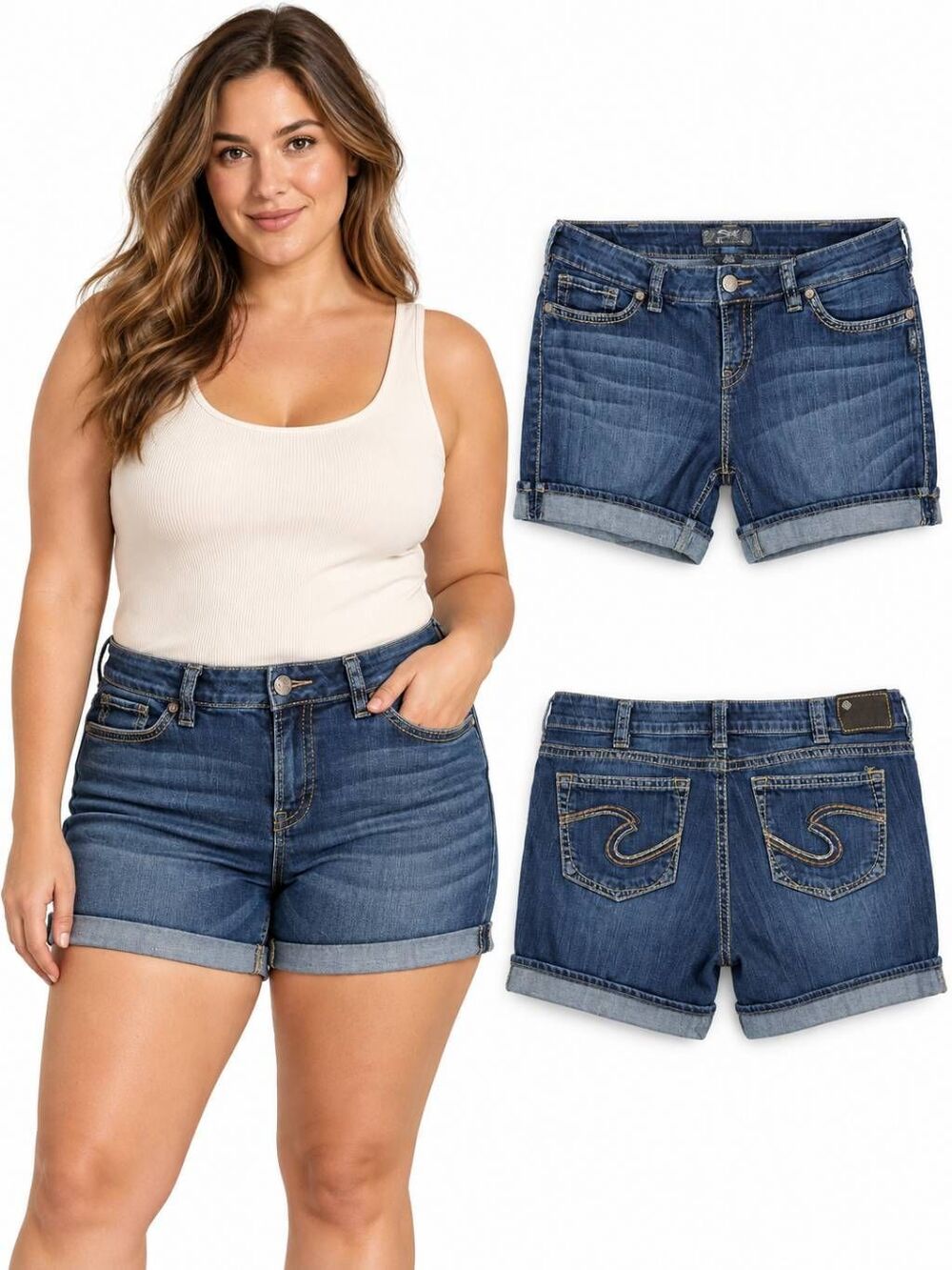 Silver Jeans Suki Short Denim Shorts Girls 16